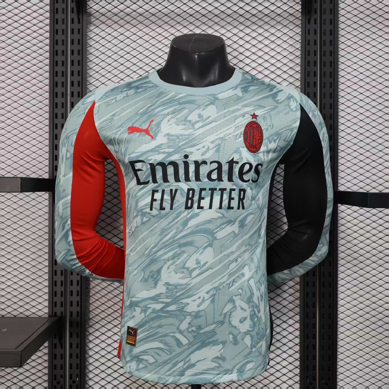 25-26 Player Version AC Milan Home Goalkeeper Long Sleeve Jersey