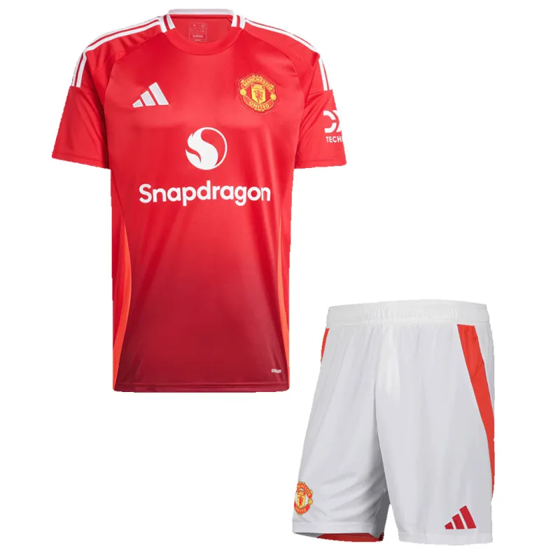 Manchester United 2024/25 Home Kit(Jersey+Shorts)