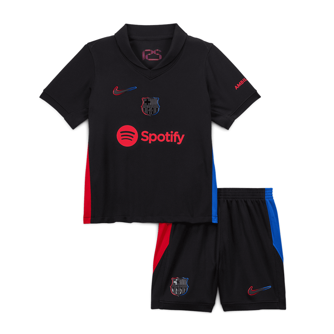24-25 Barcelona Away Soccer Kids Jersey+Shorts