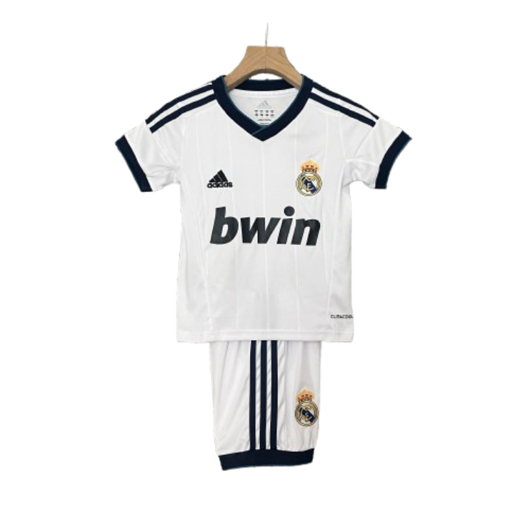 Real Madrid 12-13 Home Retro Kid Kits White Jersey
