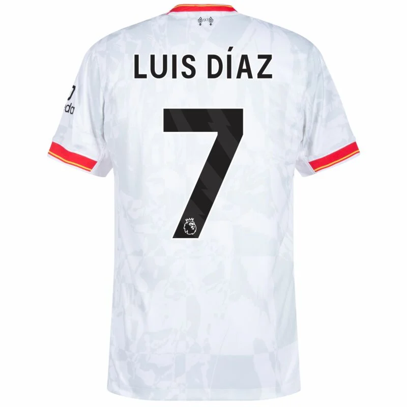 Liverpool Third Away Luis Díaz 7 Shirt 2024-2025 (Premier League) Size : S-4XL