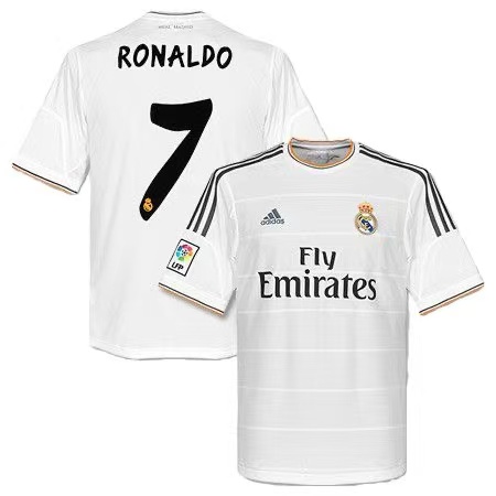 2013-14 Real Madrid RONALDO #7 Home Retro Jersey