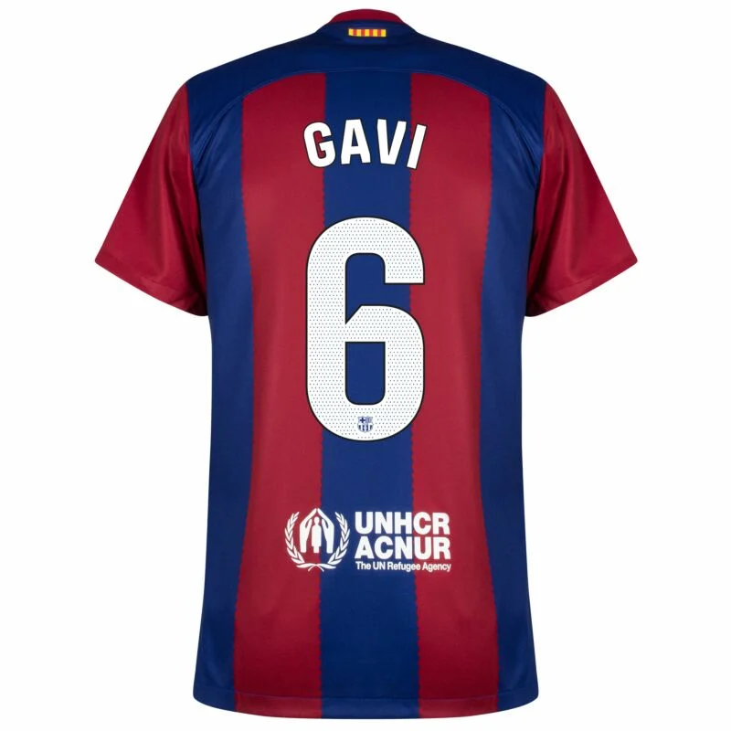 Barcelona Home Gavi 6 Shirt 2023-2024 (La Liga) Size S-XXL