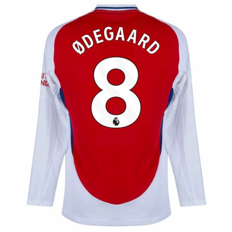 Arsenal Home Long sleeves  Ødegaard 8 Shirt 2024-2025 Size：S-4XL