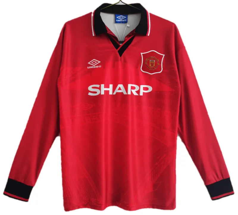 Manchester United Retro Long Sleeve Jersey Home 1994-96