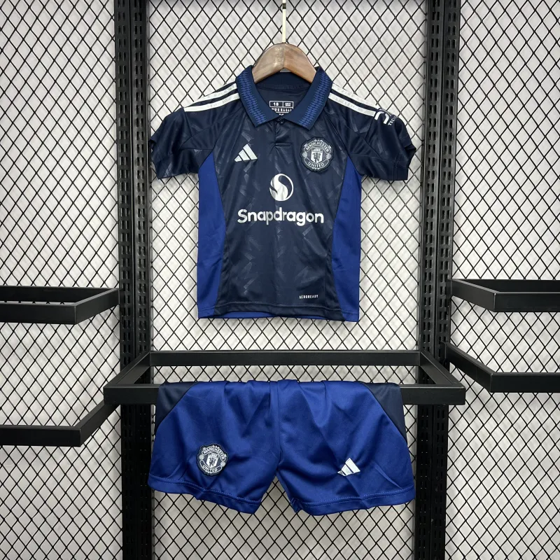 24-25 Manchester United Away Kids Jersey+Shorts