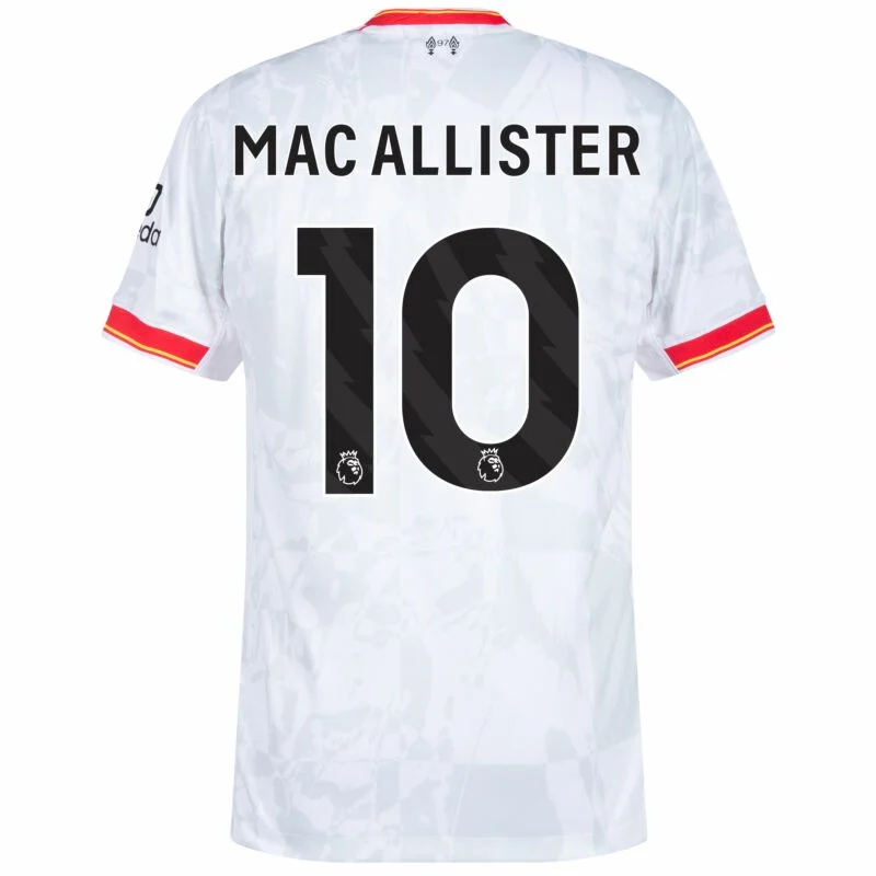 Liverpool Third Away Mac Allister 10 Jersey 2024-2025 (Premier League) Size: S-4XL