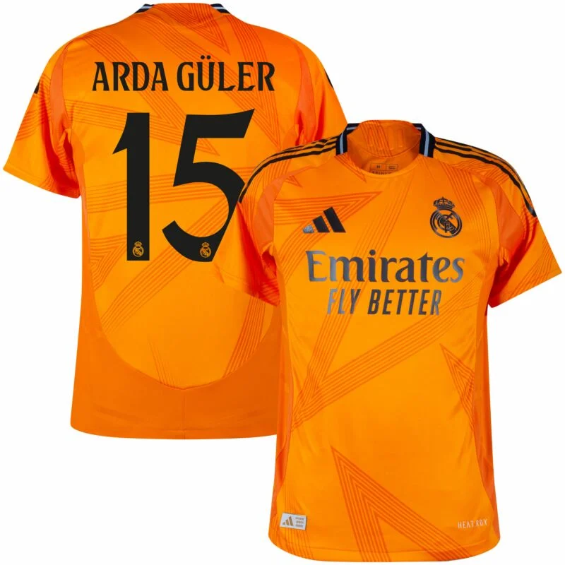 Real Madrid  Arda Gũler 15 Away Shirt 2024-2025 Player version Size：S-XXL