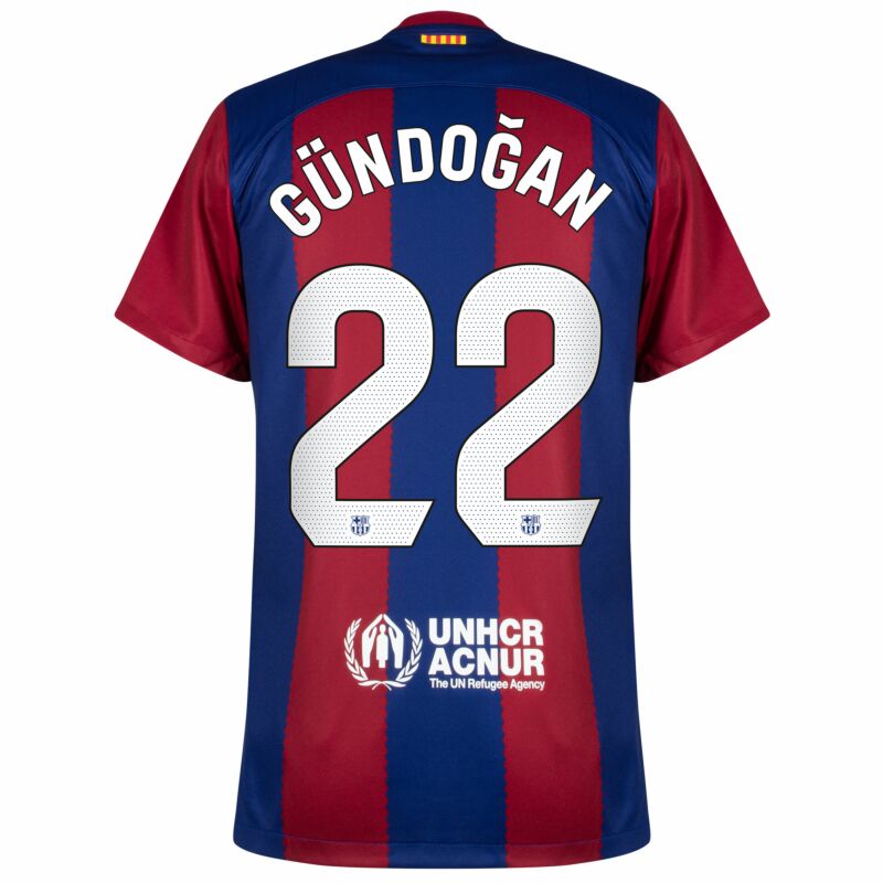 Barcelona Home Gündoğan 22 Shirt 2023-2024 (La Liga) Size S-XXL