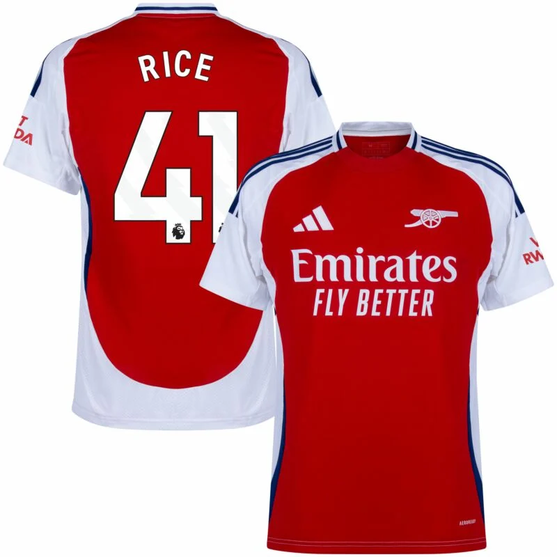 Arsenal Home Rice 41 Shirt 2024-2025 Player version Size：S-XXL