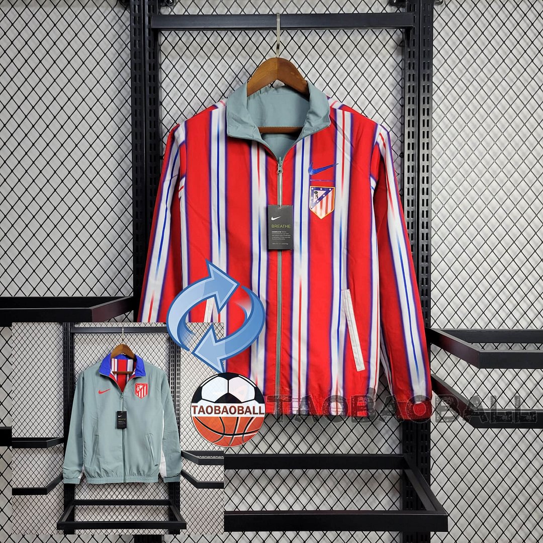 2024/2025 Atletico Madrid Reversible Windbreaker Football Shirt