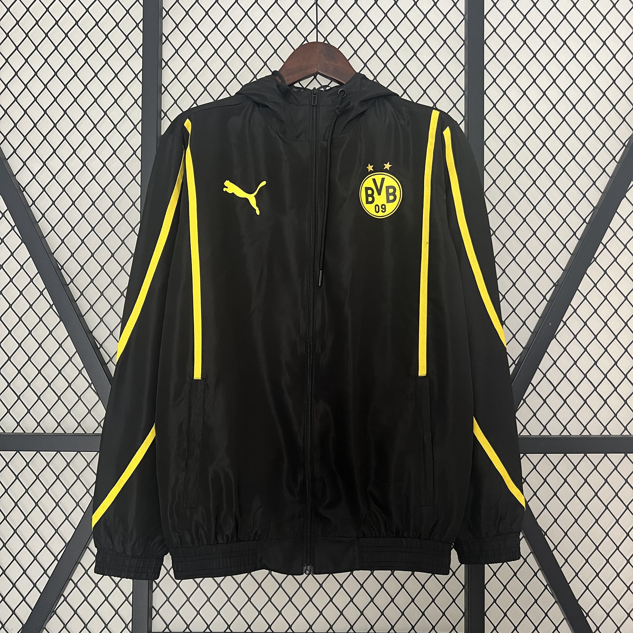24-25 Dortmund BVB Black Windbreaker