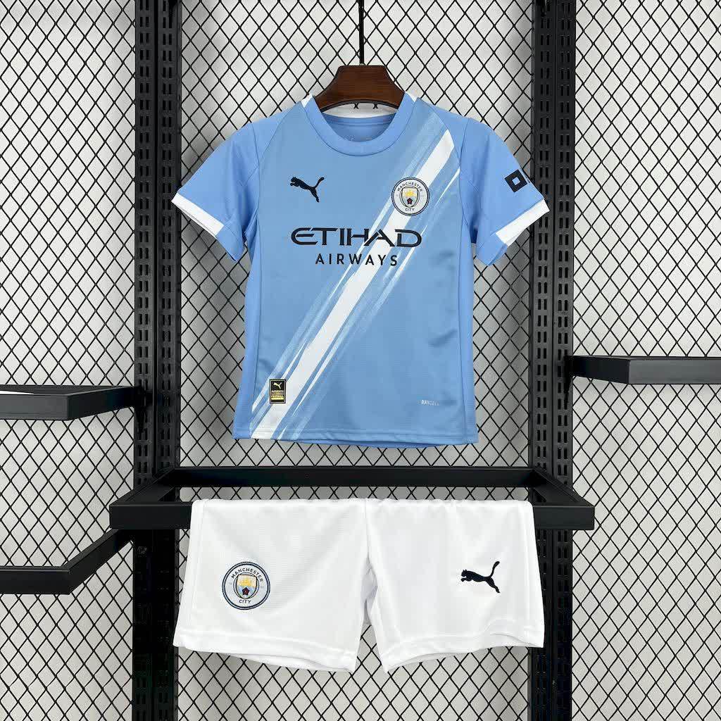 25-26 Kids Manchester City Home Jersey