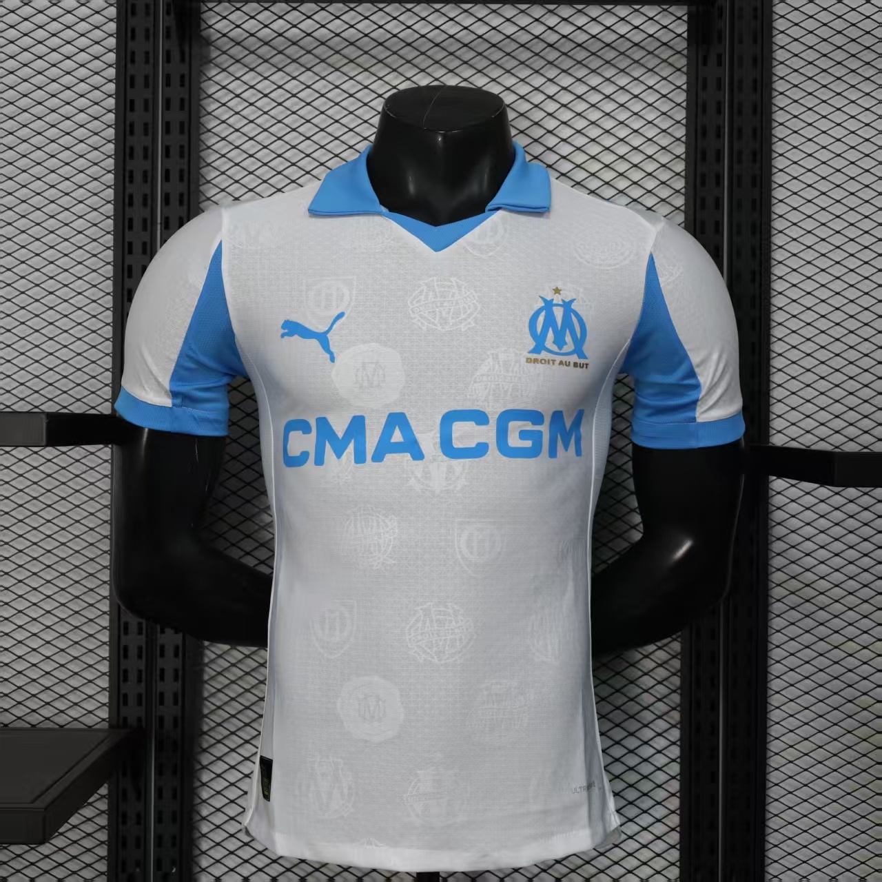 Player Version 25-26 Olympique Marseille Home Jersey