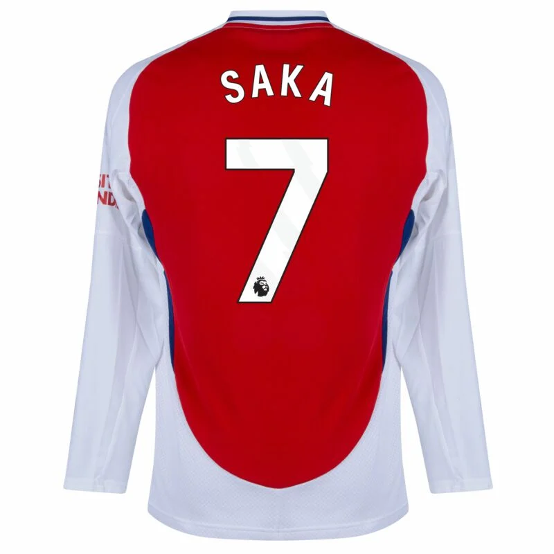Arsenal Home Long sleeves  Saka 7 Shirt 2024-2025  Size：S-4XL