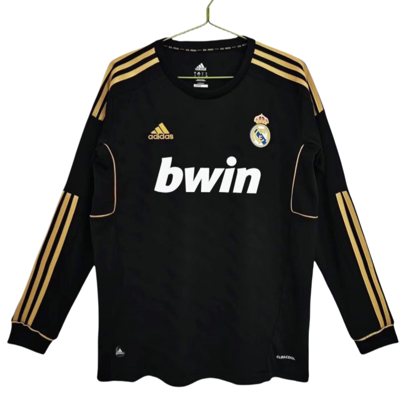 Real Madrid Retro Jersey Away Long Sleeve Shirt 2011-12