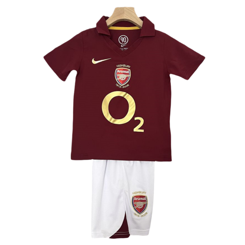 Arsenal Home Retro Kids Kits Children Shirt Cheap Jerseys 05-06