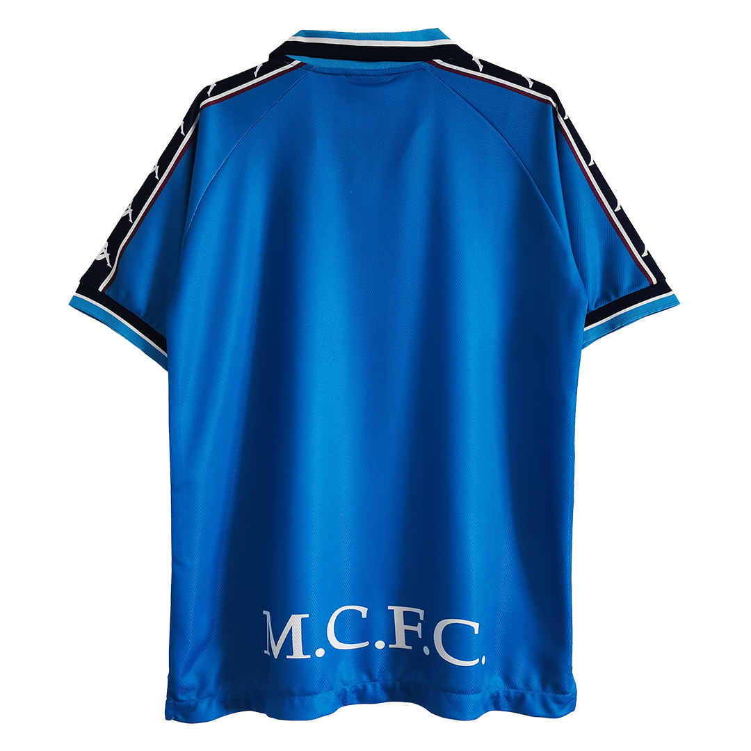 Manchester City Retro Jersey Home Soccer Shirt 1997-99