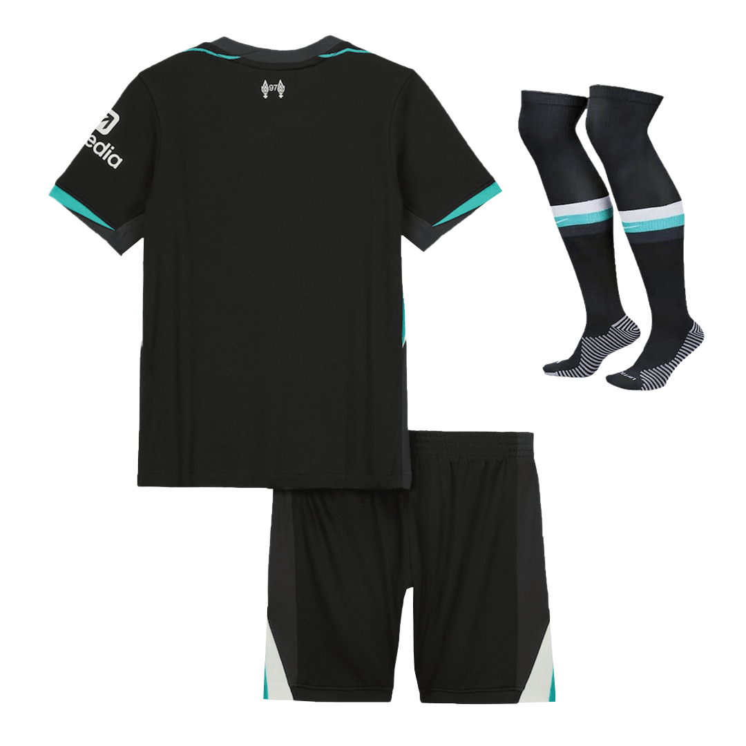 Kids Liverpool Custom Away Full Soccer Kits 2024-25