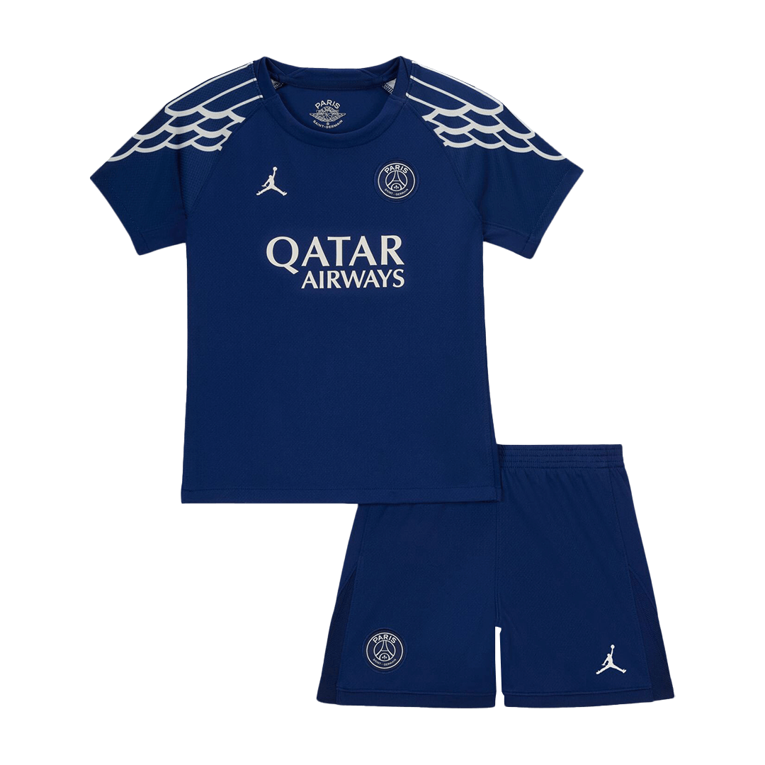 Kids PSG Custom Fourth Away Soccer Kits 2024-25