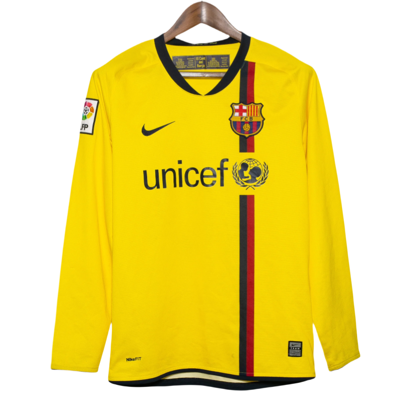 Barcelona UCL Final Retro Away Long Sleeve Jersey 2008-09