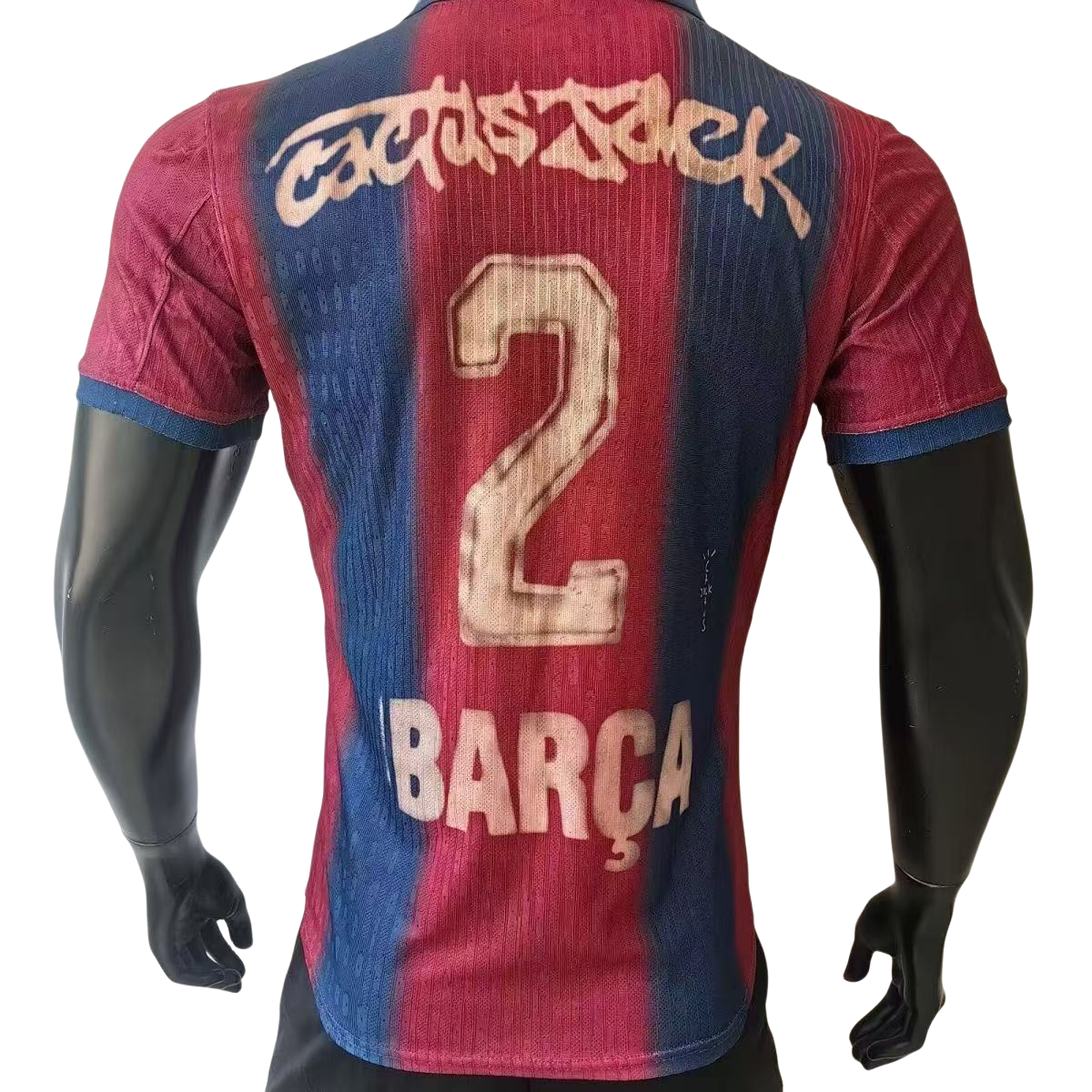 2025-26 Barcelona Away x Travis Scott Shirt Player version Soccer Jersey