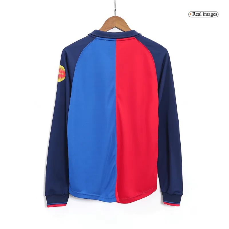 Barcelona Retro Home Long Sleeve Jersey 1999-00