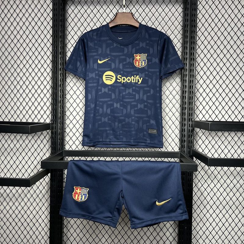 24-25 Barcelona 125th Anniversary Edition Kids Kits Youth Apparels Football Jersey