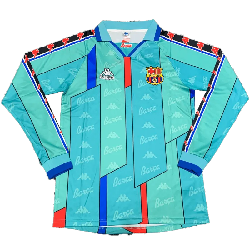 Barcelona Retro Long Sleeve Jersey Away 1996-97