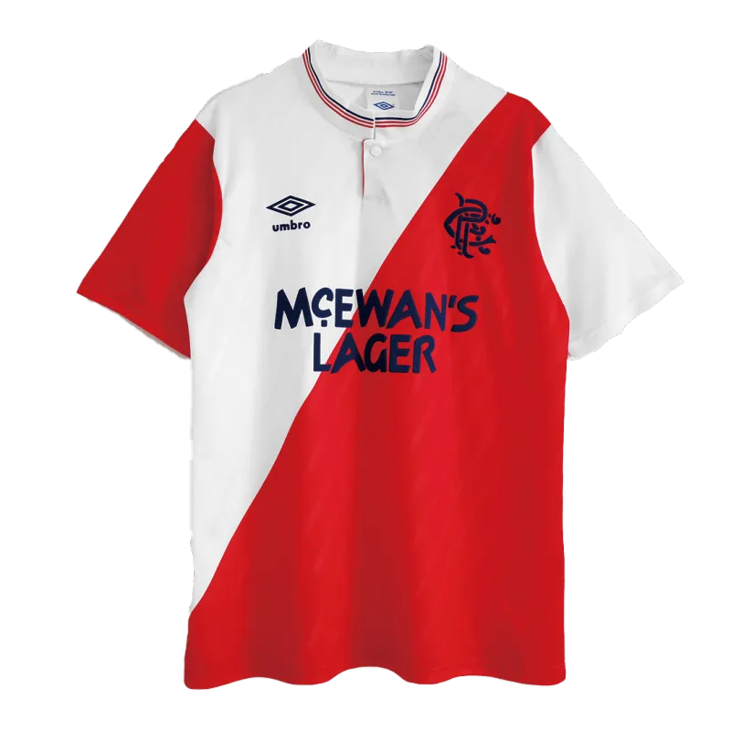 Glasgow Rangers 1987/88 Retro Jersey Away