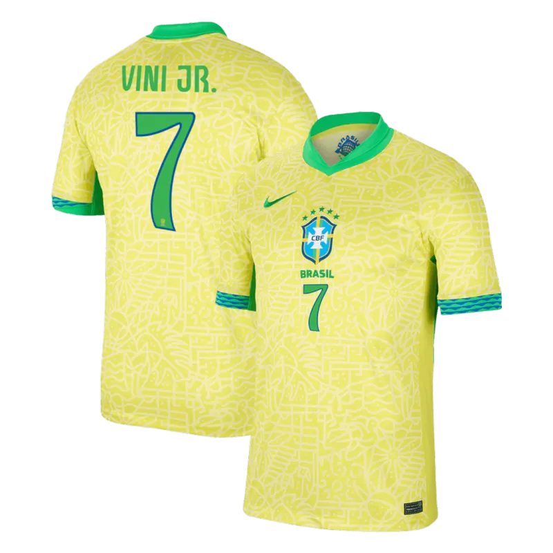 2024 Nation Brazil Home Jersey RODRYGO #10 VINI JR. #7 Copa America