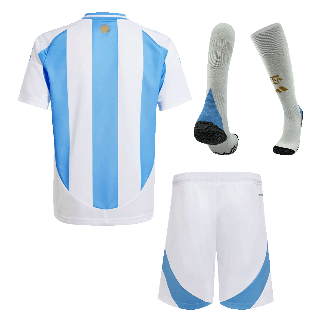 Kids Argentina Custom Home Full Soccer Kits 2024