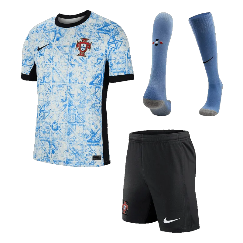 2024 Portugal Nation  Away Whole Kit(Jersey+Shorts+Socks) Euro