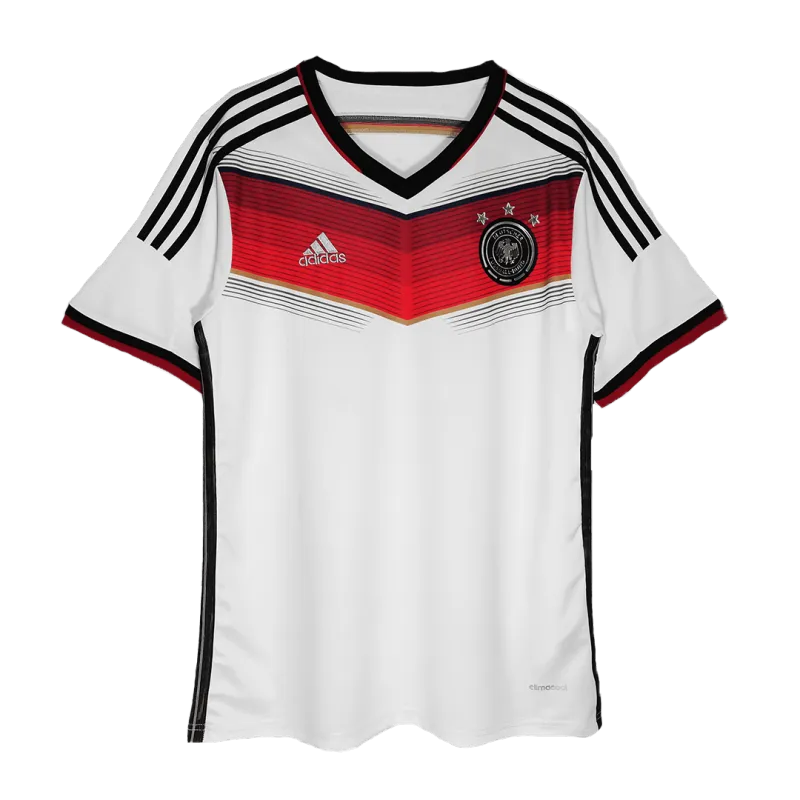 Germany Retro 3 Stars  2014 Home Jersey World Cup
