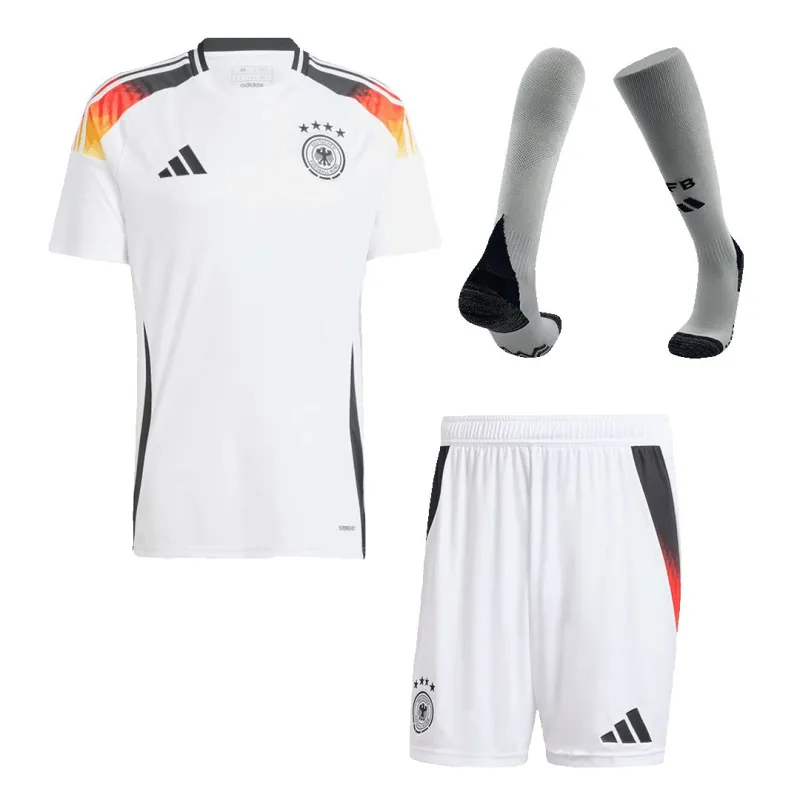 Germany Nation Home Custom Full Soccer Kids And Aldult Kits Euro 2024