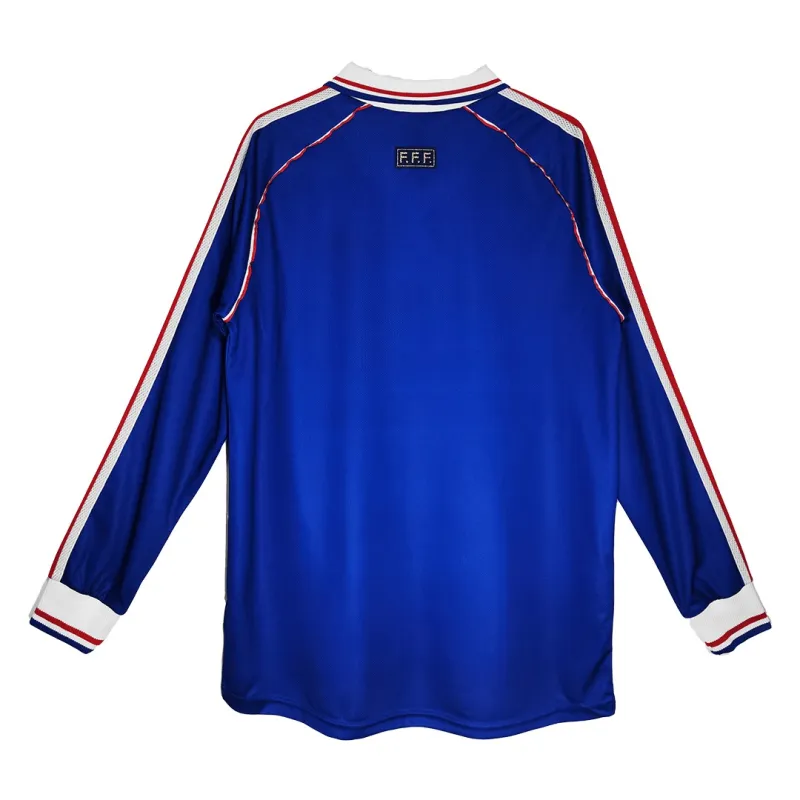 France World Cup 1998 Retro Jersey Long Sleeve