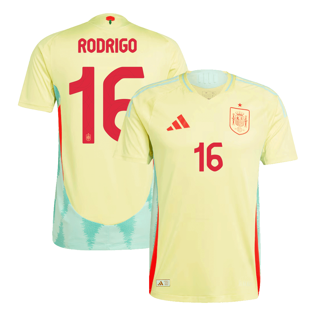 RODRIGO 16# 2024 Spain Nation Away Jersey Player Version EURO