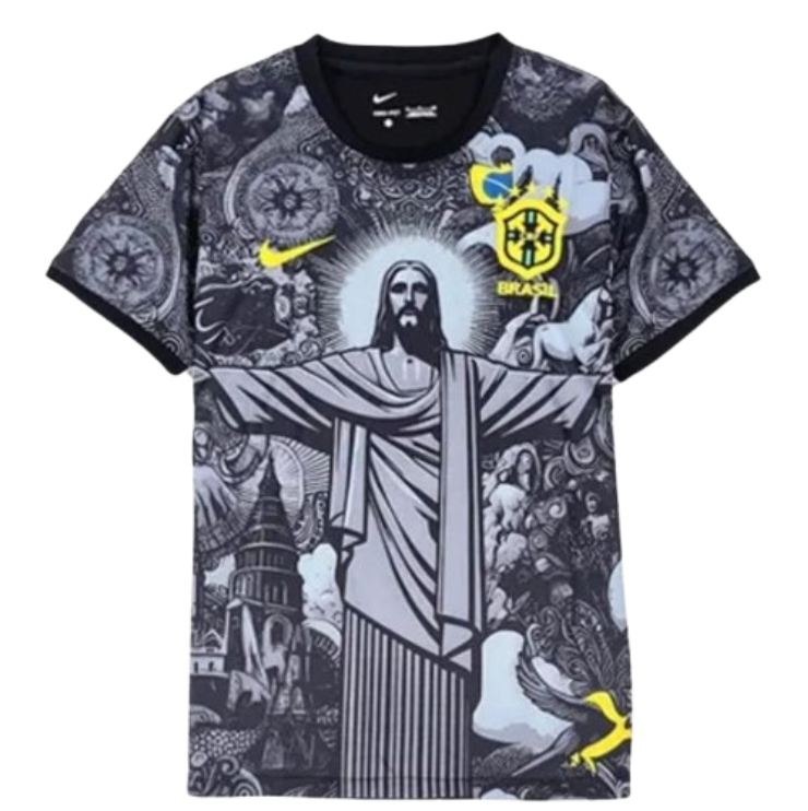 2024 Brazil Nation Christ the Redeemer Special Kit Shirt Football Soccer Jersey