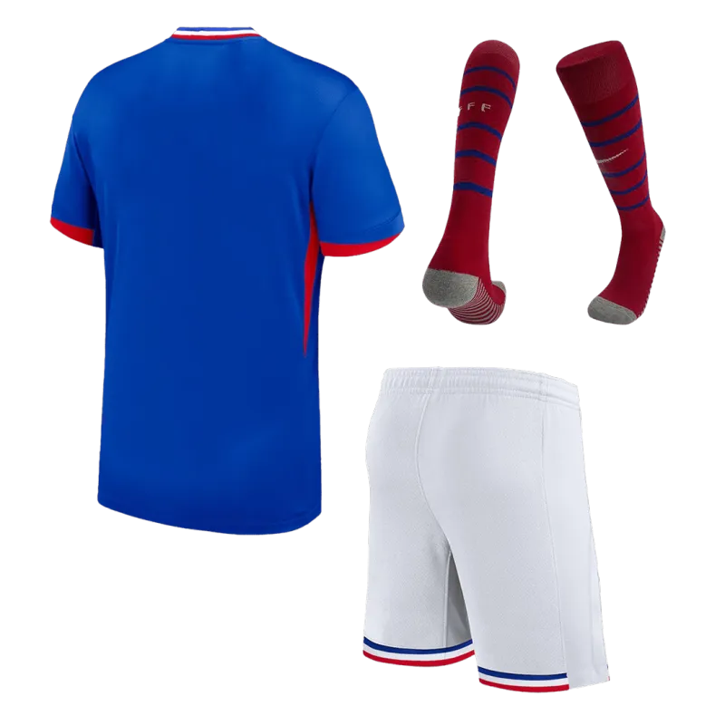 2024 France Nation Home Whole Kit(Jersey+Shorts+Socks) Euro