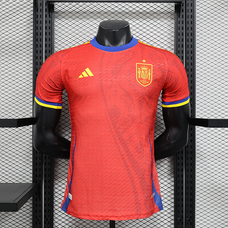 Spain Nation Red Special Edition 2024-25 Player Version Shirt Football Jersey