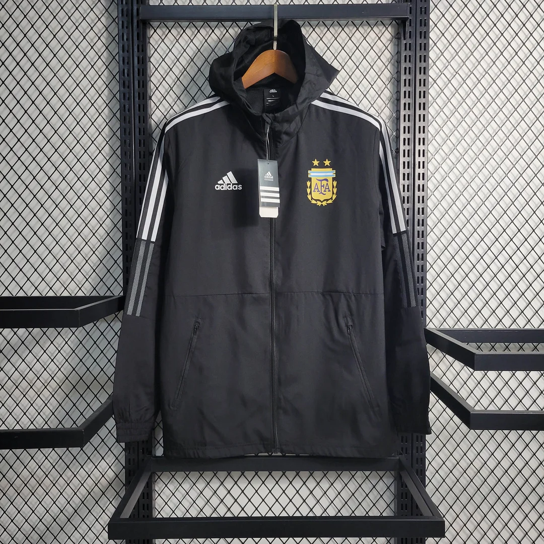 2023/2024 Argentina Windbreaker Black Football Shirt 1:1 Thai Quality