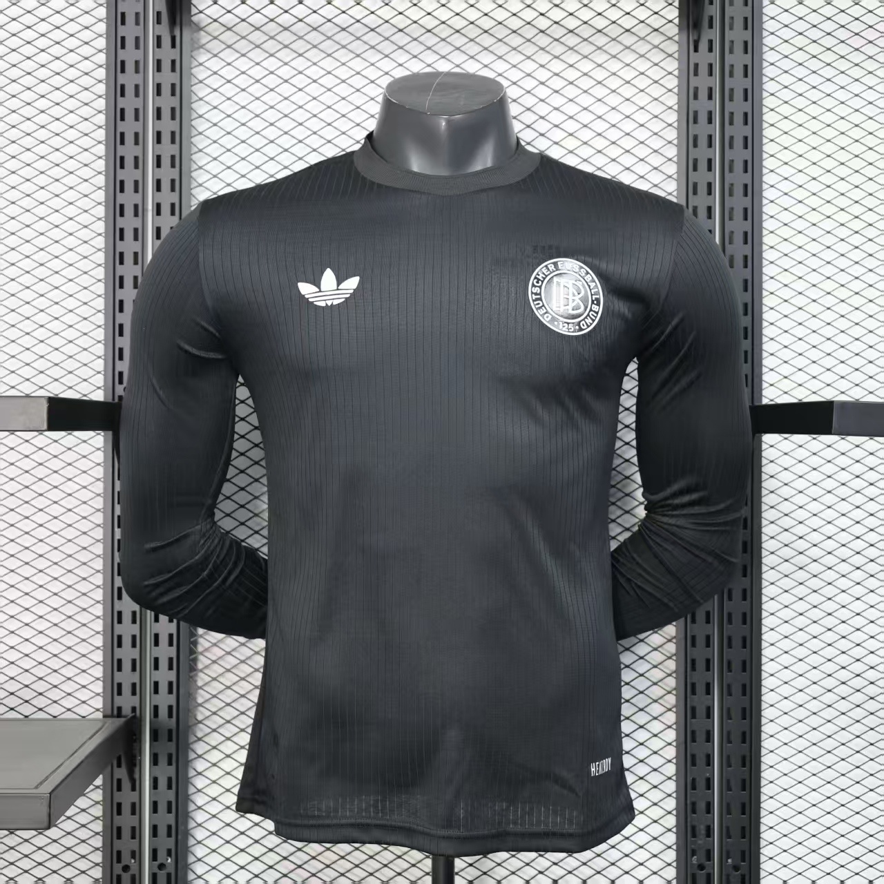 Player Version 2025 Germany Black 125Th Anniversary Long Sleeve Jersey