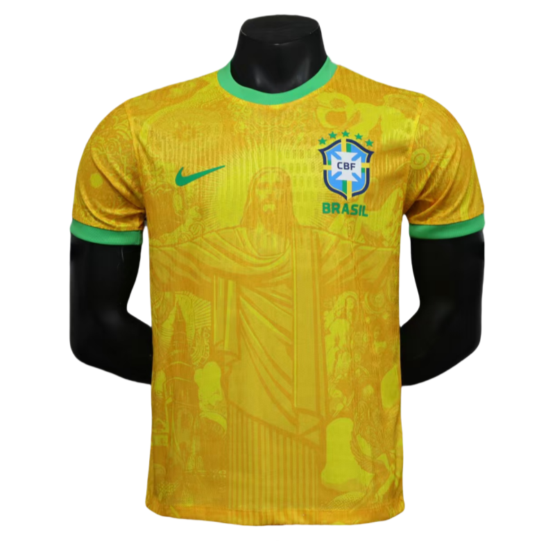 Brazil Christ the Redeemer Jersey Authentic Shirt 24-25