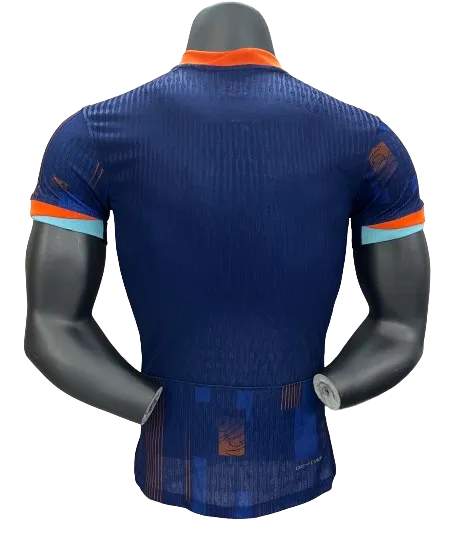 2024 Netherlands Nation Away Jersey Player Version EURO