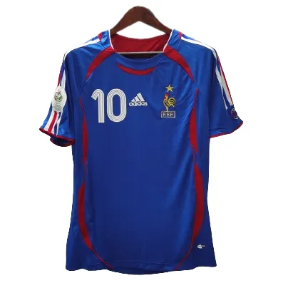 France World Cup 2006 Zidane #10 Retro Jersey Home