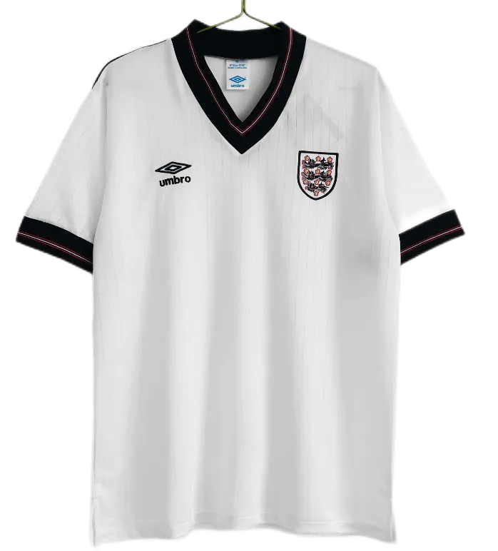 England 1984/87  Retro Soccer Jersey Home Replica
