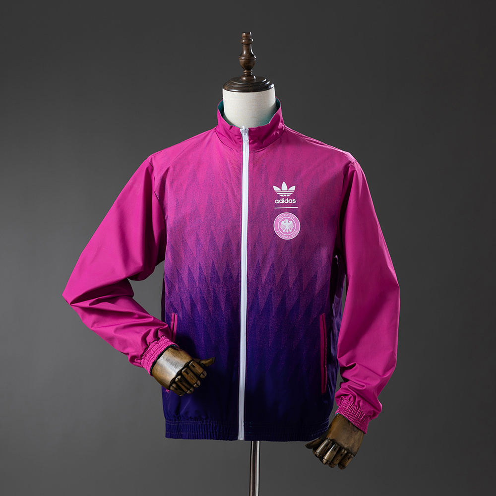 German Reversible Jacket Windbreaker - Green & Purple