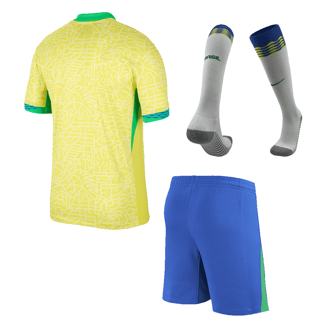 Brazil Home Custom Full Soccer Kits 2024