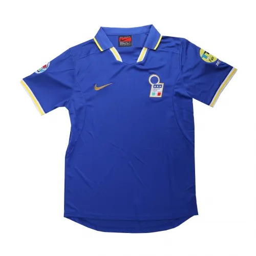Italy Euro Cup 1996 Retro Jersey Home