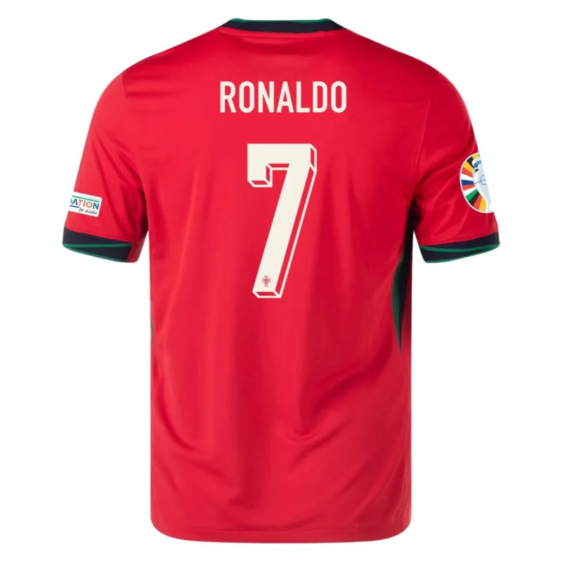 2024 Portugal Nation Home Ronaldo #7 R. Leão #17 Pepe #3 Jersey Euro